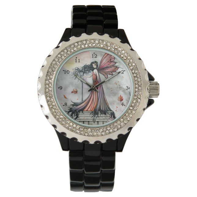 Autumn Winds Gothic Fantasy Fairy Art Watch (Front)