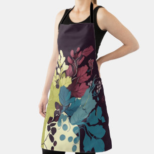 Autumn Wine Leaves Apron