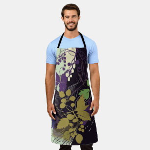 Autumn Wine Leaves Apron
