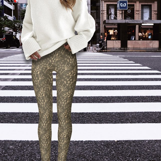 Autumn Winter Botanicals Twigs  Leggings (Creator Uploaded)