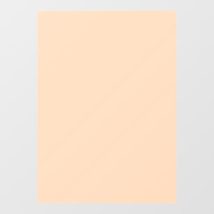 Autumn Winter Color Tender Peach Window Cling