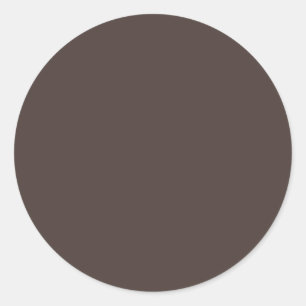 Autumn Winter Colour Hot Fudge Classic Round Sticker
