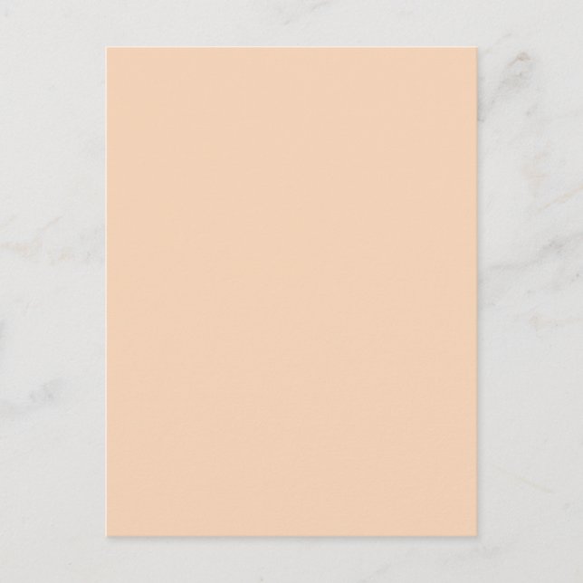 Autumn Winter Colour Tender Peach Postcard (Front)