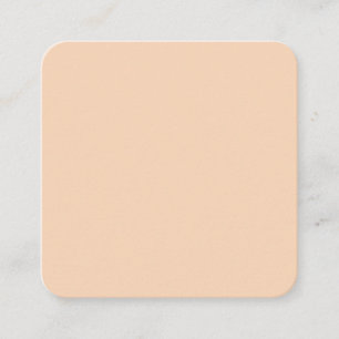 Autumn Winter Colour Tender Peach Square Business Card