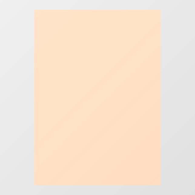 Autumn Winter Colour Tender Peach Window Cling (Sheet)