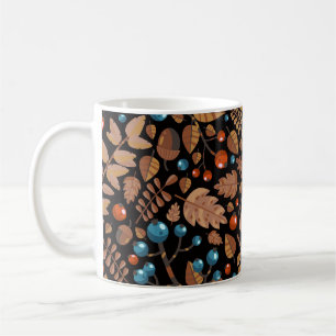 Autumn Winter Plants: Vintage Pattern Coffee Mug