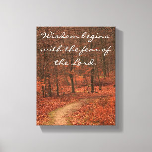 Autumn wisdom canvas print