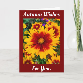 Autumn Wishes Greeting Card