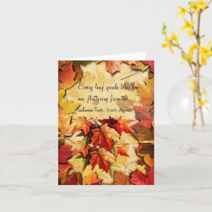 Autumn Wishes Note Card