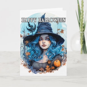 Autumn Witch   Happy Halloween Card