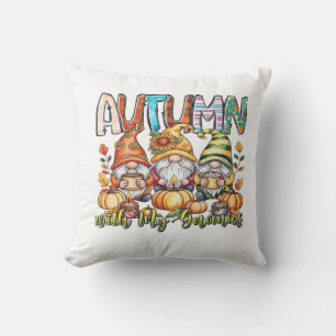 Autumn With My Gnomes Classic T-Shirt.png Cushion