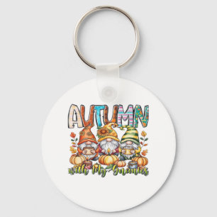 Autumn With My Gnomes Classic T-Shirt.png Key Ring