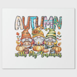 Autumn With My Gnomes Classic T-Shirt.png Wrapping Paper