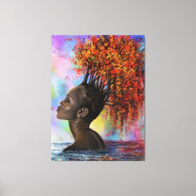 Autumn Woman Canvas Print (Front)
