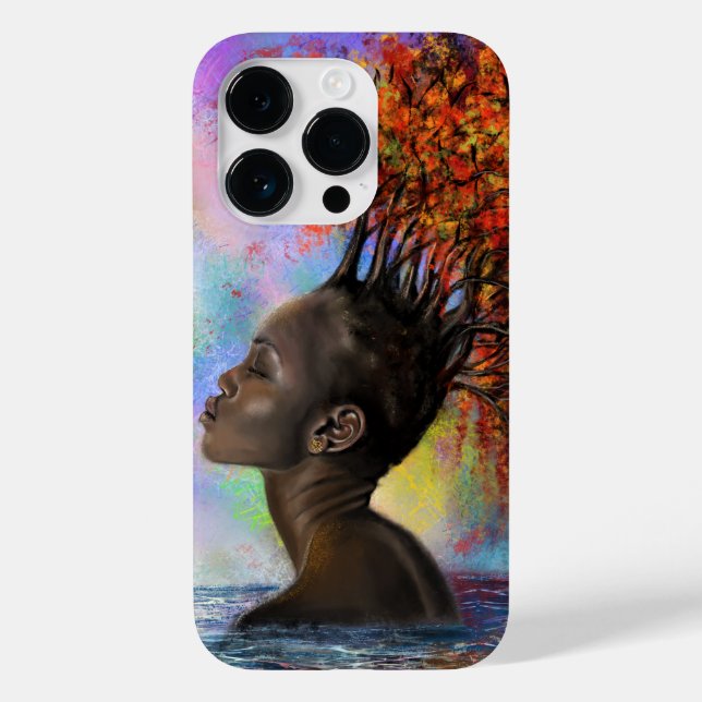 Autumn Woman iPhone Case (Back)