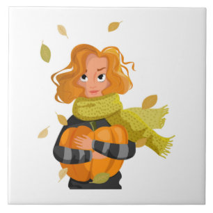 AUTUMN WOMAN TILE