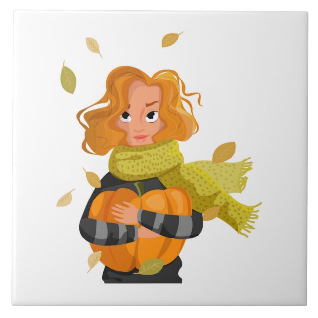 AUTUMN WOMAN TILE (Front)