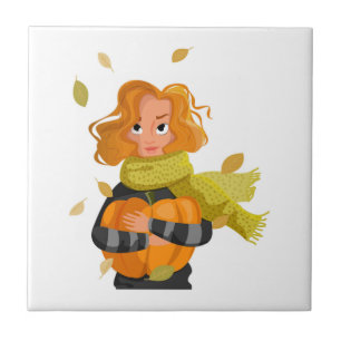 AUTUMN WOMAN TILE