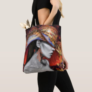 Autumn Woman Tote Bag