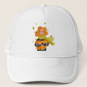 AUTUMN WOMAN TRUCKER HAT