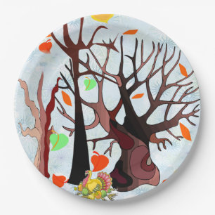 Autumn Wonderland - Paper Plate