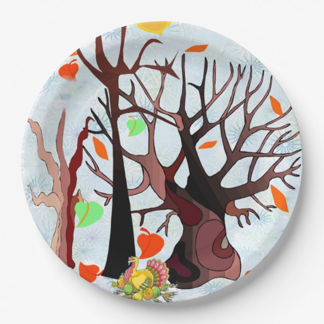 Autumn Wonderland - Paper Plate (Front)