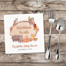 Autumn Woodland Animals Baby Shower