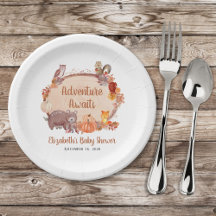 Autumn Woodland Animals Baby Shower