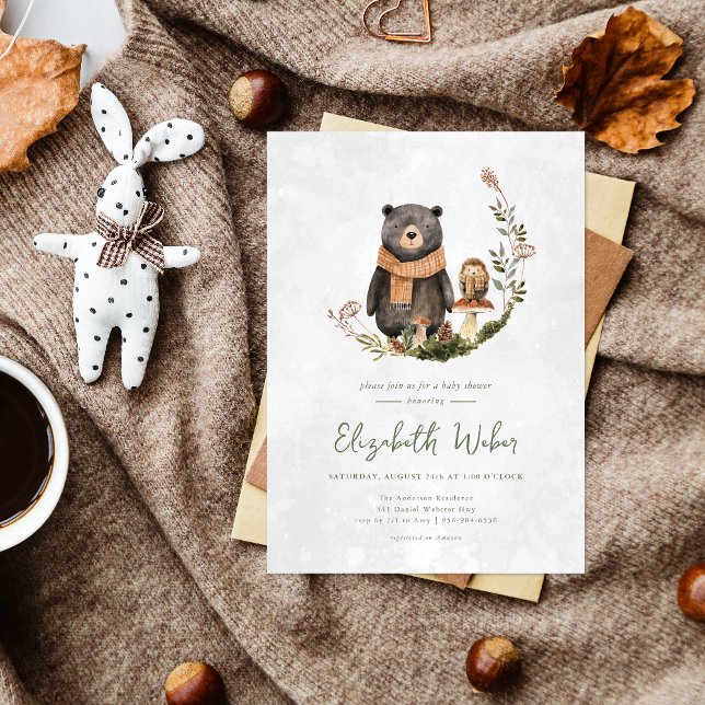 Autumn Woodland Forest Bear Baby Shower (Creator Uploaded)