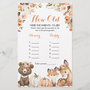 Autumn Woodland Oh Baby How Old were The Parents