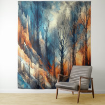 Autumn Woods 2 - Watercolor