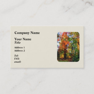 Autumn Woods Business Card