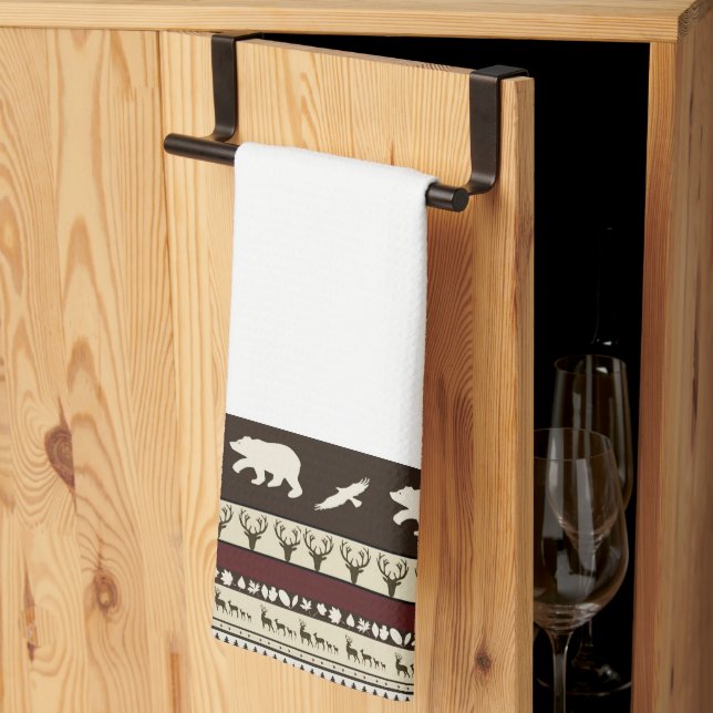Autumn woods kitchen towel (Thirds Fold)
