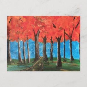 Autumn Woods Postcard