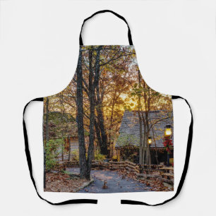 Autumn Woods Sunset Walkway Apron