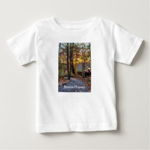 Autumn Woods Sunset Walkway Baby T-Shirt