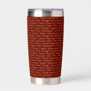 Autumn Words Thermal Tumbler 