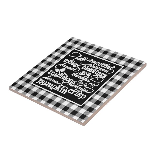 Autumn words  tile (Side)