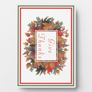 Autumn wreath frame