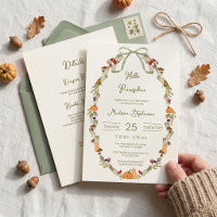 Autumn Wreath Hello Pumpkin Baby Shower All in One
