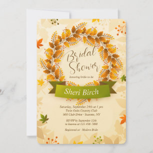 Autumn Wreath Invitations