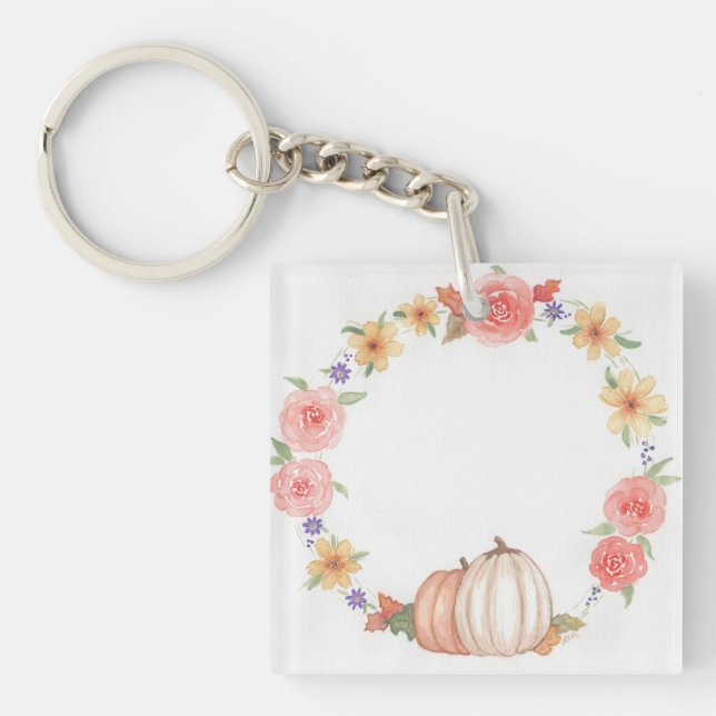 Autumn Wreath Key Ring (Front)