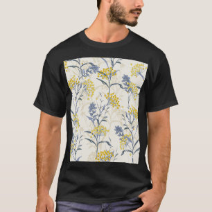 Autumn yellow berries leaves, colourful seamless. T-Shirt