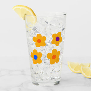 Autumn Yellow Flowers Glass