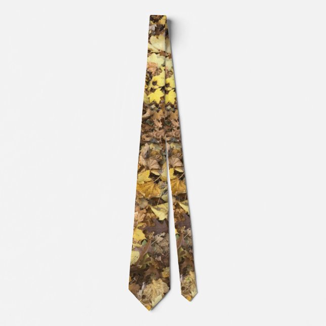 Autumn Yellow Leaves Collection Tie (Front)