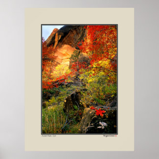 Autumn - Zion National Park Poster