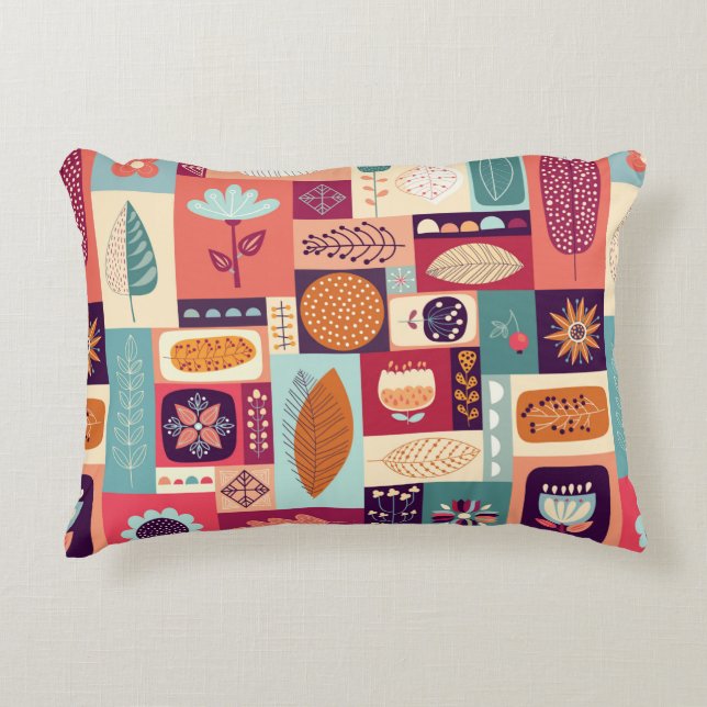 Autumnal decorative background cushion (Front)