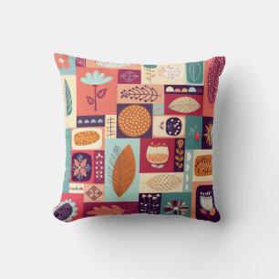 Autumnal Decorative Vintage Background Art Cushion