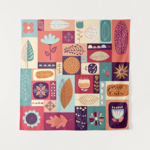 Autumnal Decorative Vintage Background Art Tapestry