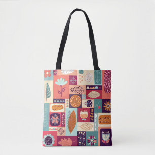 Autumnal Decorative Vintage Background Art Tote Bag